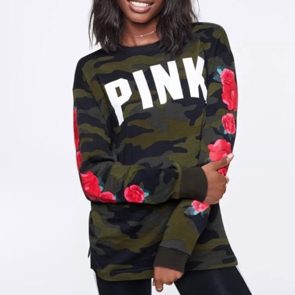 Victoria secret PINK camo long sleeve